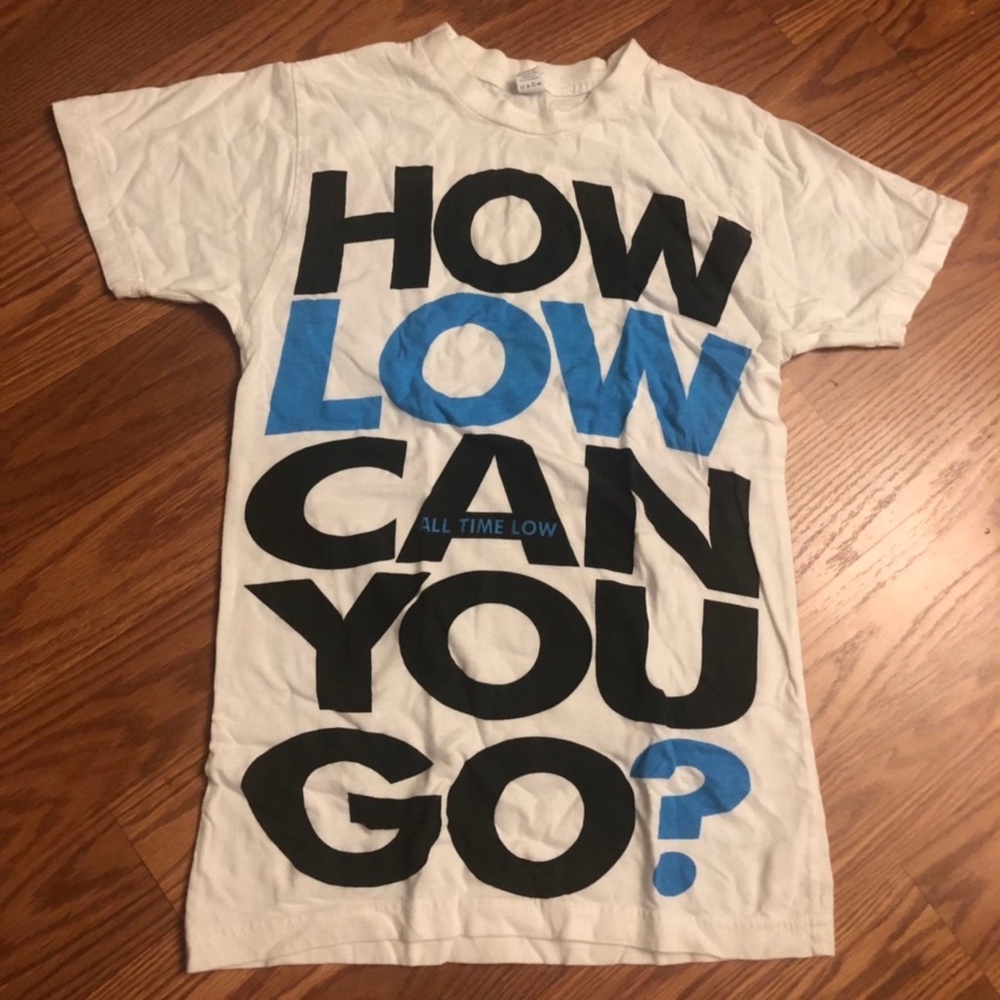 How Low Can You Go? All Time Low band shirt
